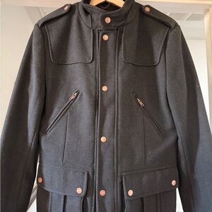 H&M Navy Military Field Jacket